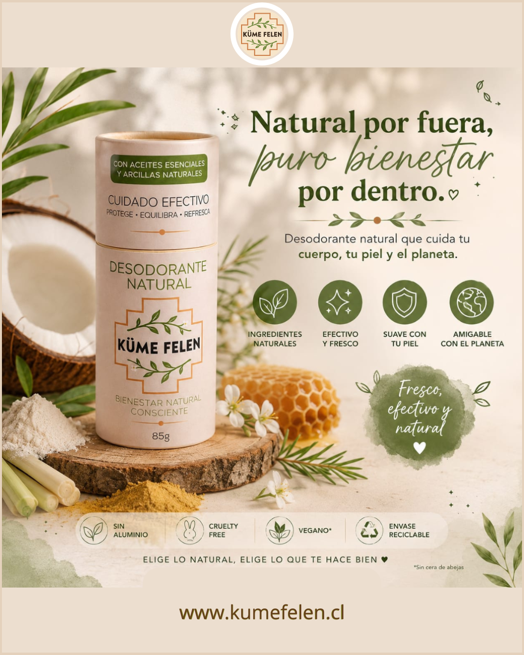 Desodorante Natural y Orgánico